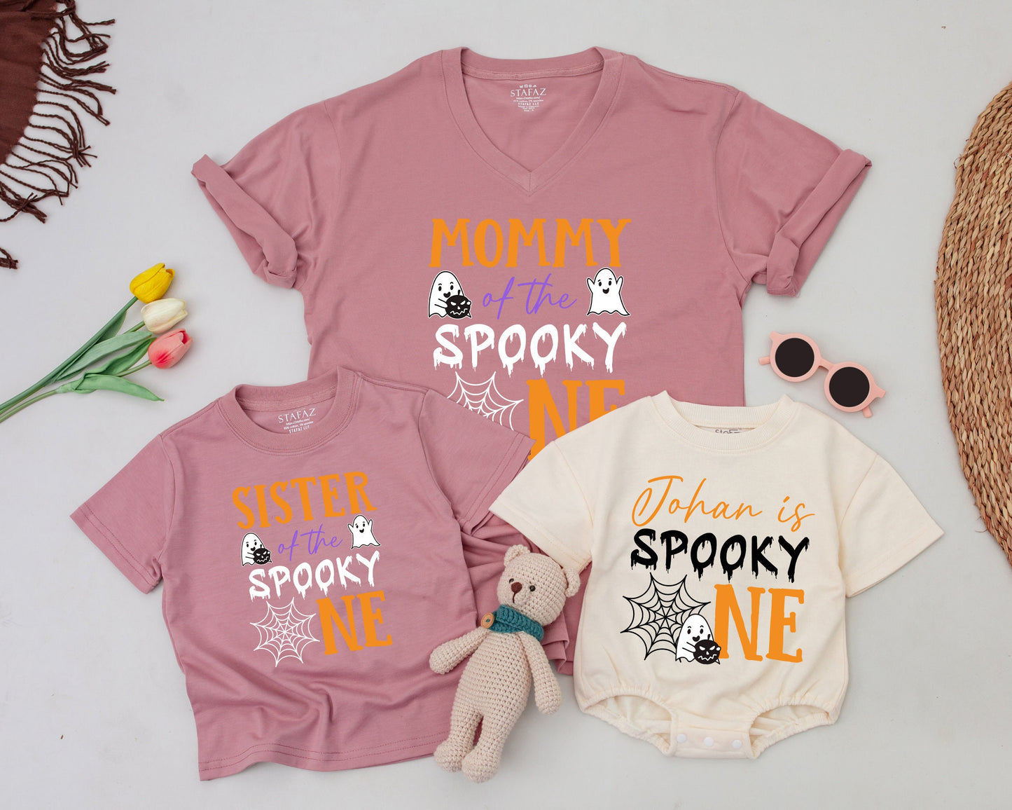 Matching Halloween Birthday Shirts: Spooky 1st Birthday Outfit Set