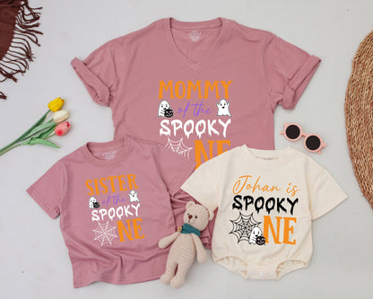 Matching Halloween Birthday Shirts: Spooky 1st Birthday Outfit Set