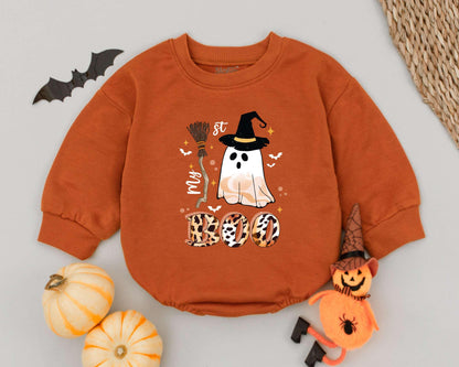 Vintage Boo Romper: Cute Halloween Outfit & Gift for Babies