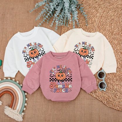 Take Me to the Pumpkin Patch Romper Cute Orange Purple Pink Halloween Baby Girl Outfit First Thanksgiving Newborn Clothes Fall Shower