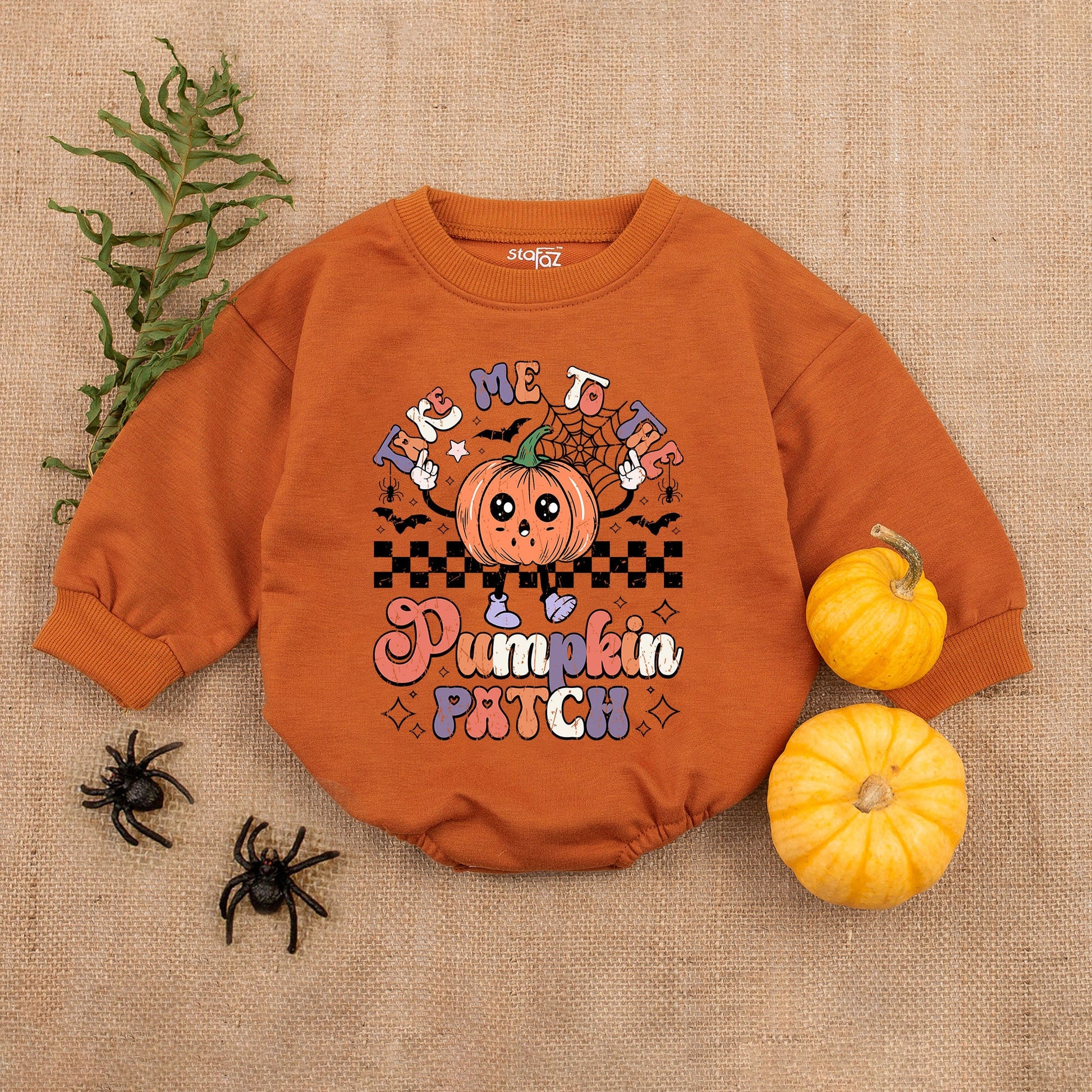 Take Me to the Pumpkin Patch Romper Cute Orange Purple Pink Halloween Baby Girl Outfit First Thanksgiving Newborn Clothes Fall Shower