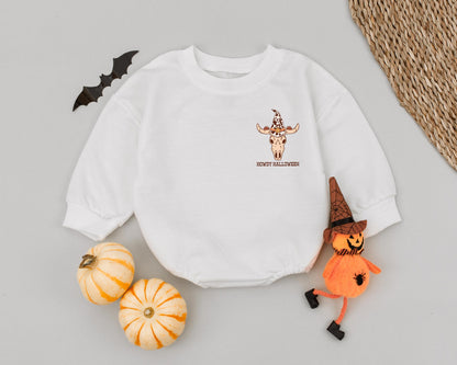 Cowboy Halloween Romper: Retro Western Outfit for Newborn & Toddler