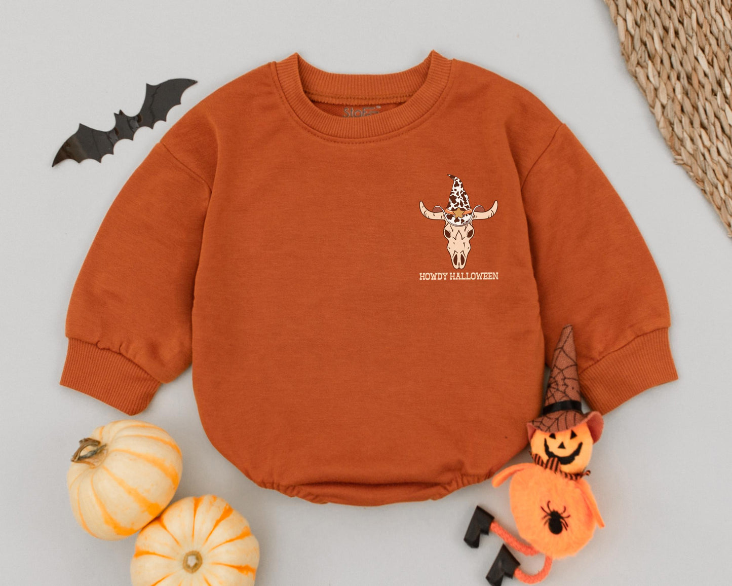 Cowboy Halloween Romper: Retro Western Outfit for Newborn & Toddler