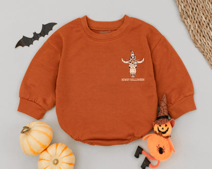 Cowboy Halloween Romper: Retro Western Outfit for Newborn & Toddler