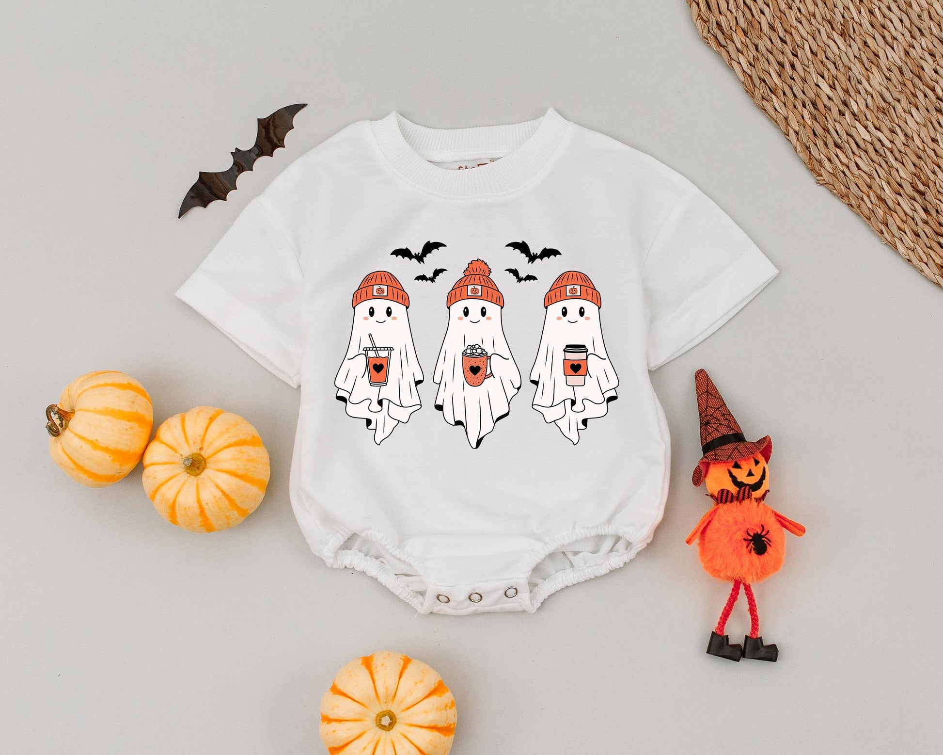Vintage Boo Romper: Halloween Baby Costume, First Halloween Outfit