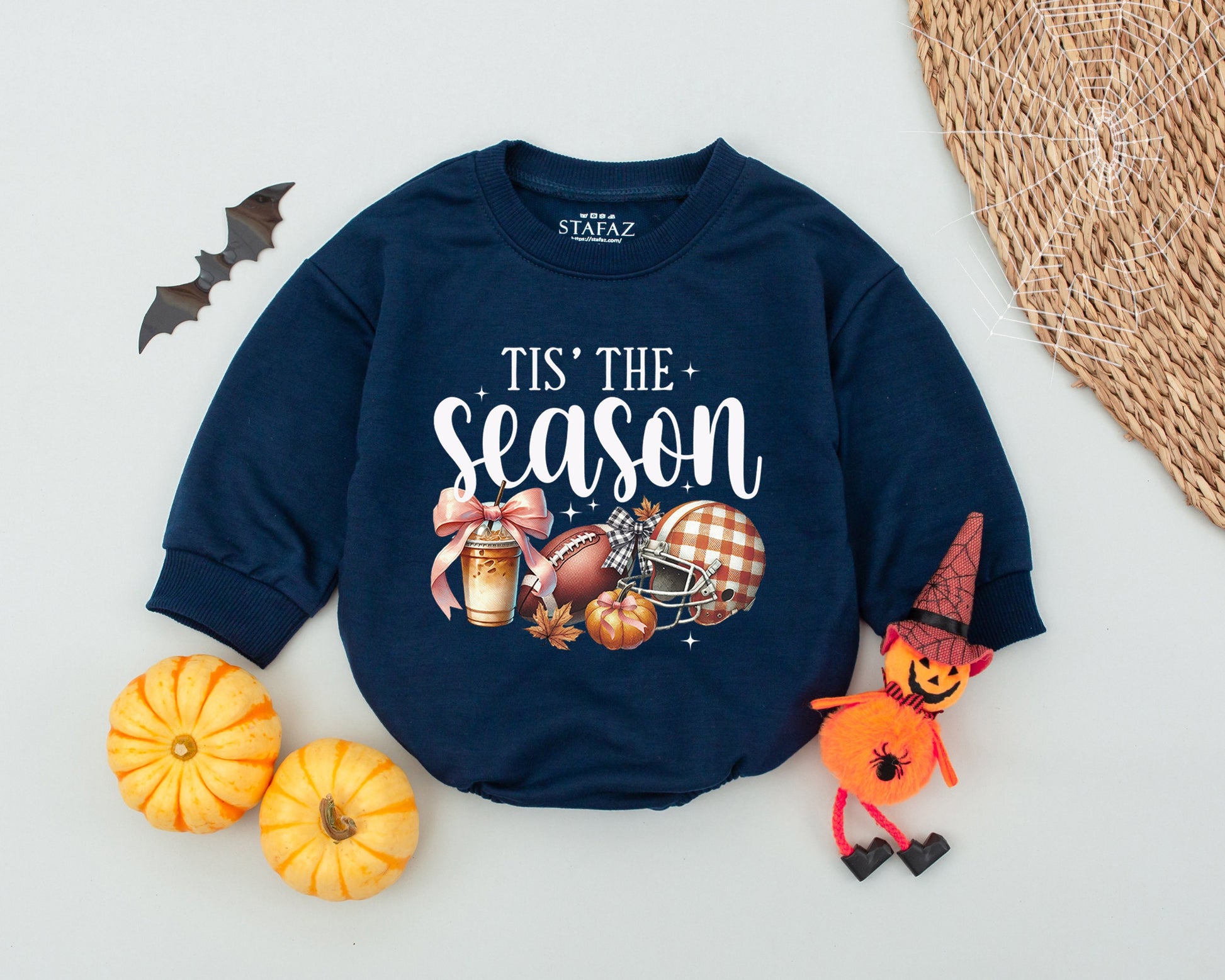 Pumpkin Spice Baby Romper: Cozy Autumn Clothes with Cute Bow