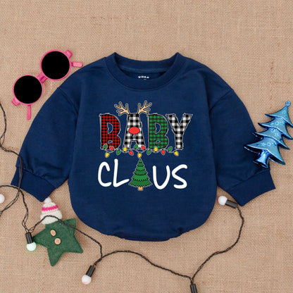 Santa Baby Christmas Romper, Cozy Infant Bodysuit, Holiday Outfit