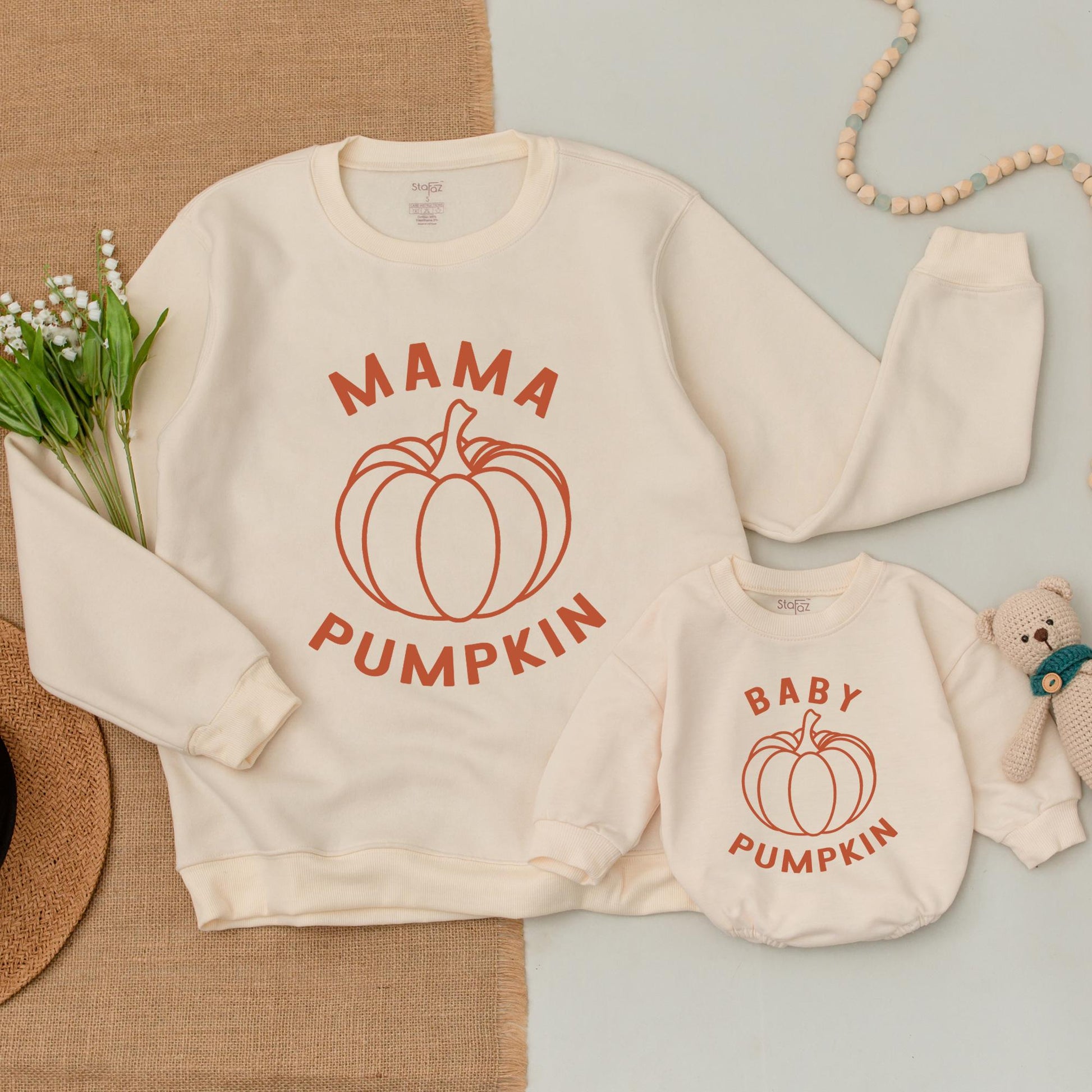 Pumpkin Season Mommy & Me Tops, Fall Matching Outfits for Family