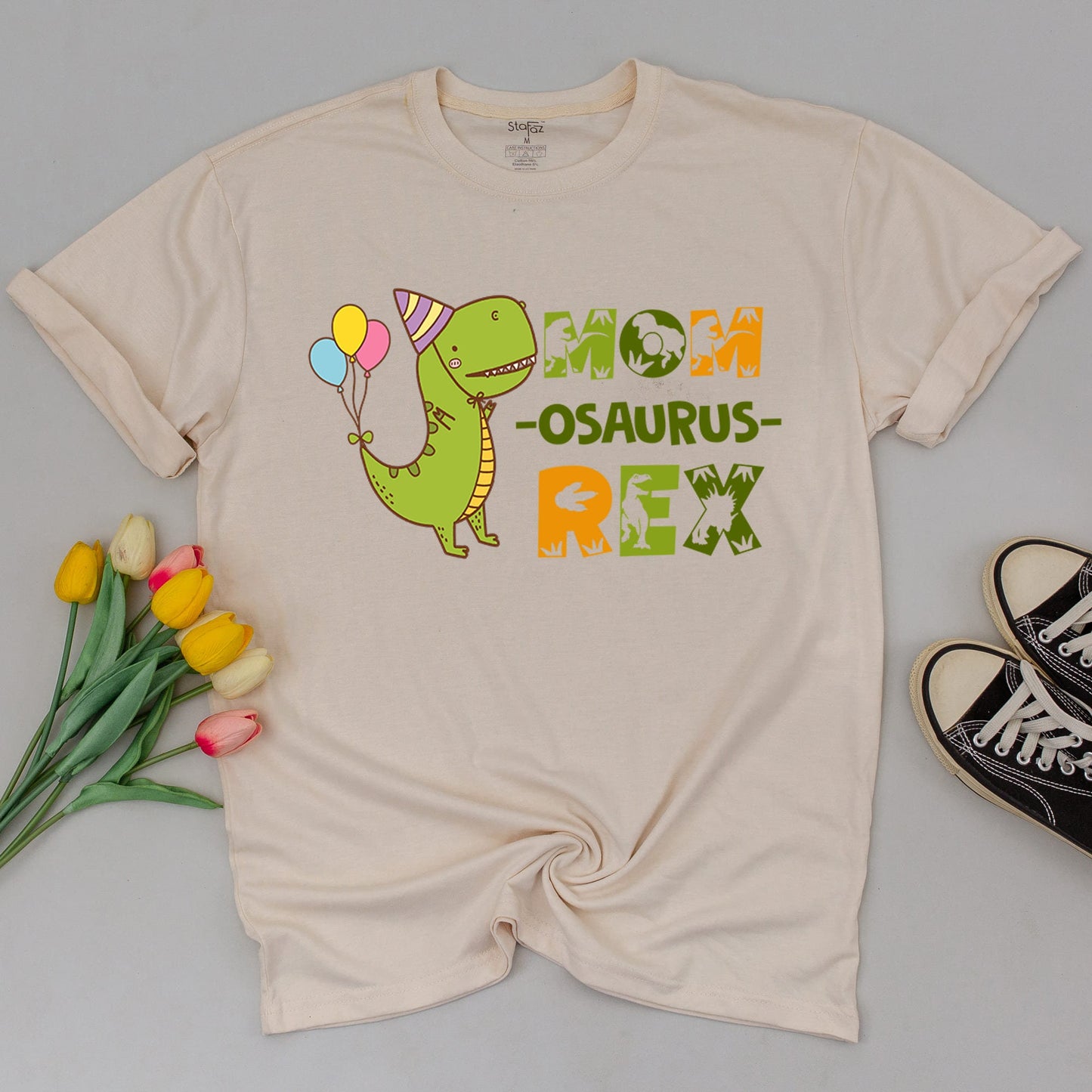 Custom Matching Family Dinosaur Birthday Shirts with Fun Cartoon T-Rex Design for Mom Dad Baby Kids Toddler Party Outfit
