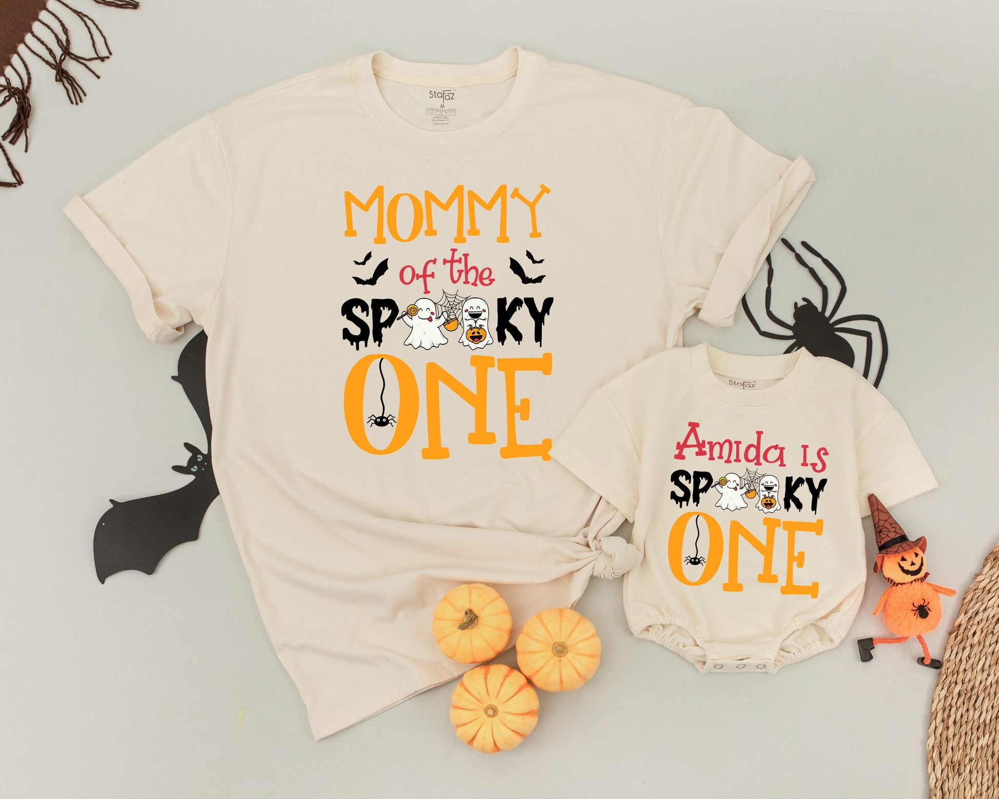 Spooky Birthday Halloween Shirt Set: Mommy & Me Matching Outfits