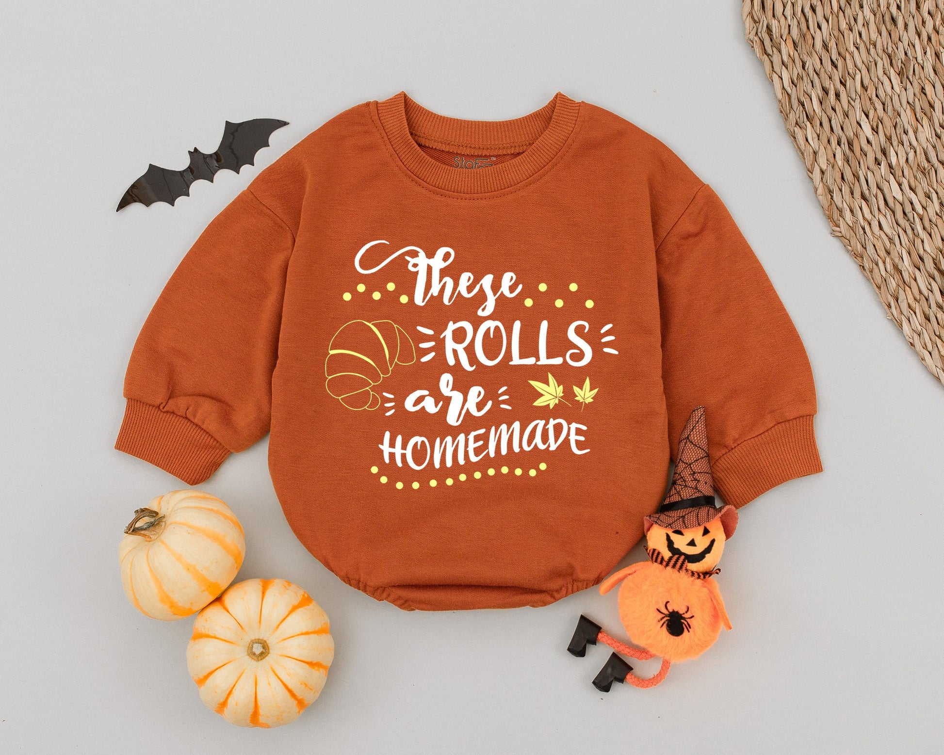 First Thanksgiving Baby Outfit - Pumpkin Romper for Fall Celebrations