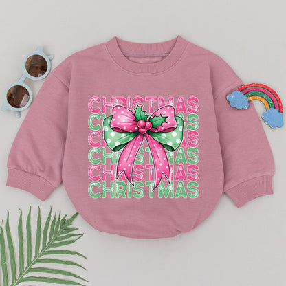 Festive Christmas Romper, Baby’s 1st Holiday Outfit, Unisex Baby Gift