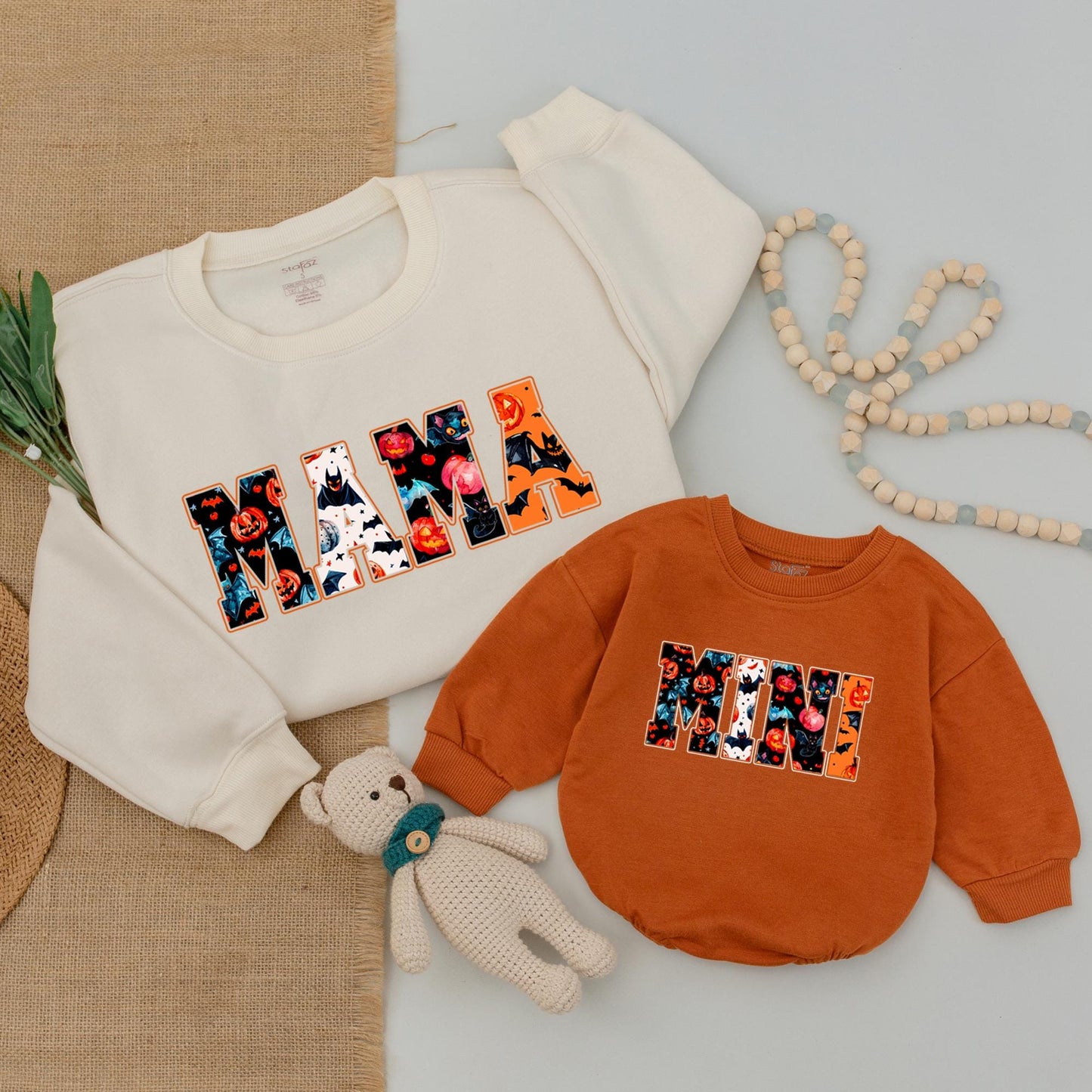 Matching Mama & Mini Halloween Sweatshirts: Cozy Fall Vibes