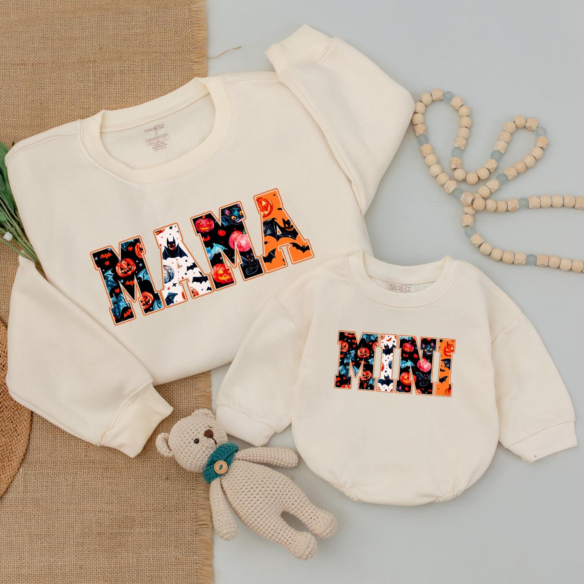 Matching Mama & Mini Halloween Sweatshirts: Cozy Fall Vibes