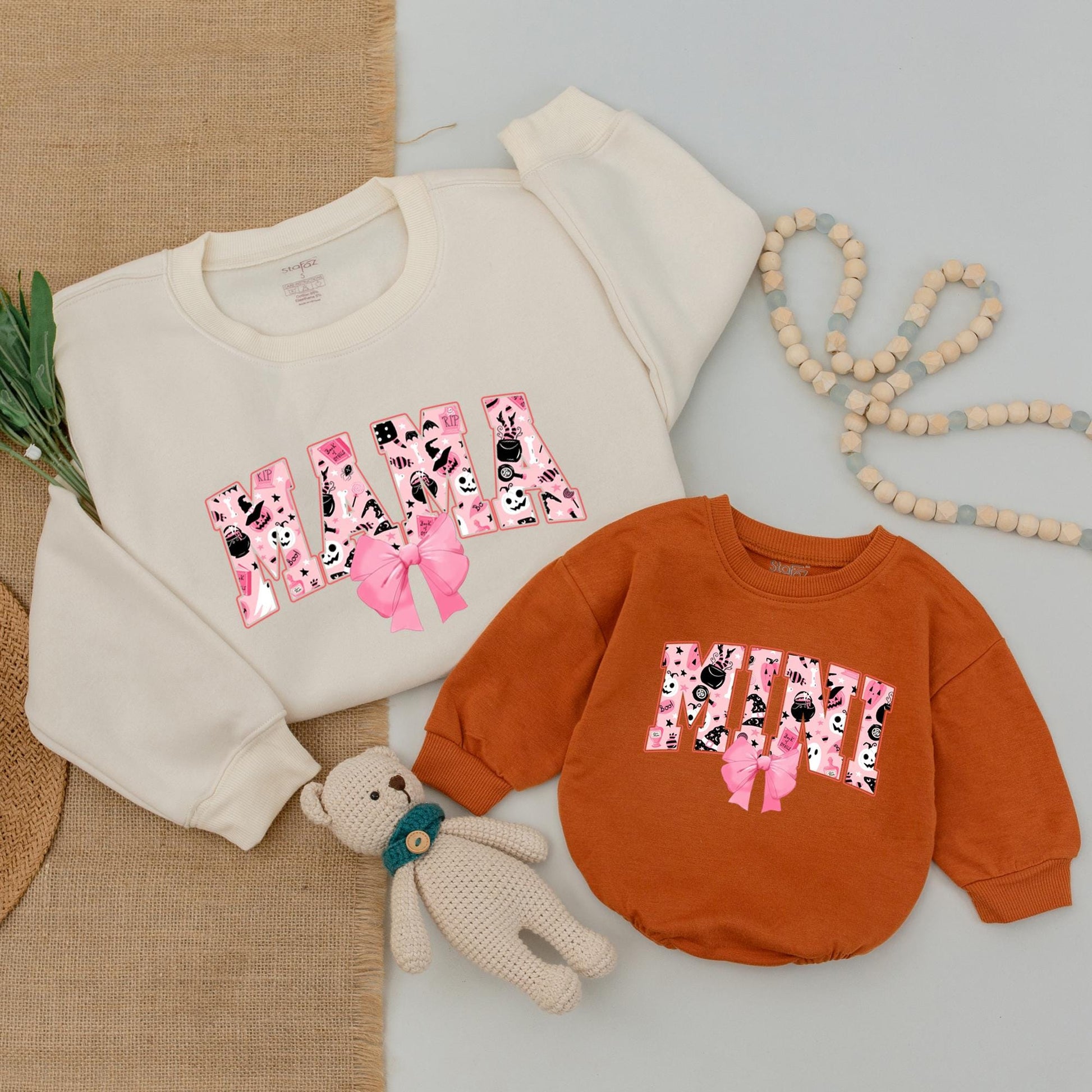 Halloween Mama & Mini Outfits: Cozy Fall Sweatshirts & Baby Styles