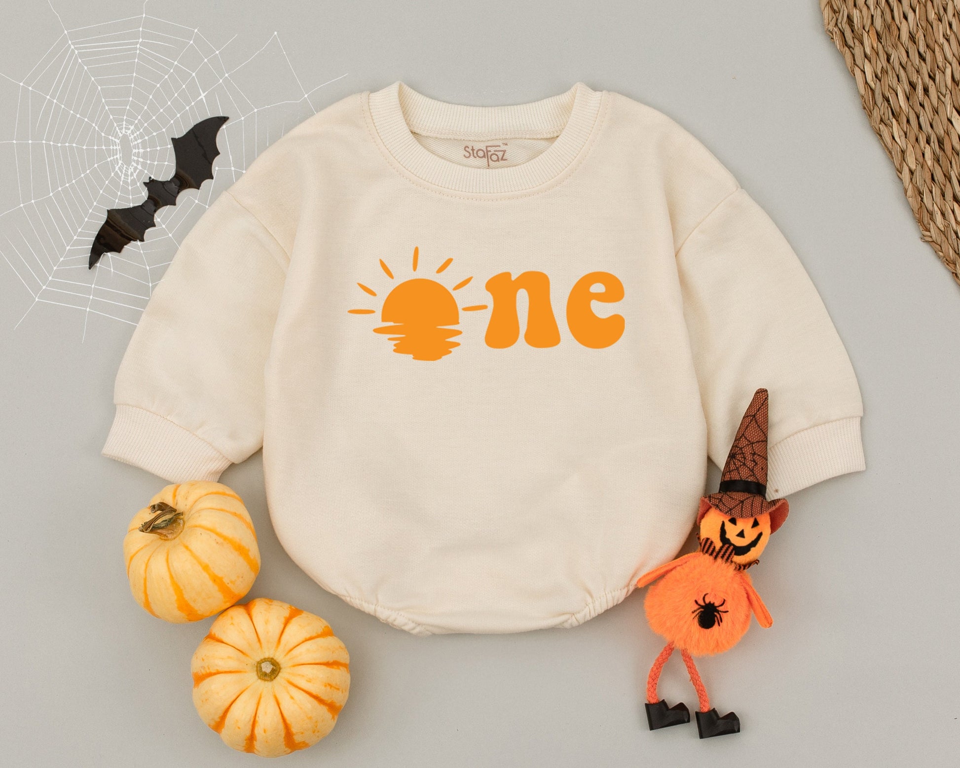 First Birthday Baby Bodysuit: Sun-Themed Bubble Romper Outfit