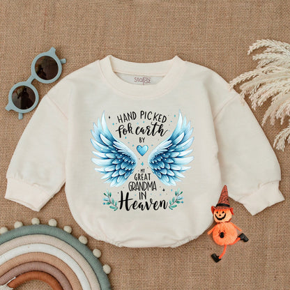 Heavenly Handpicked Baby Romper - Perfect Baby Shower Gift