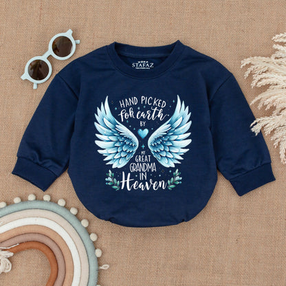 Heavenly Handpicked Baby Romper - Perfect Baby Shower Gift