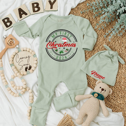 Baby’s First Christmas Romper – Soft, Custom Outfit for Boys & Girls