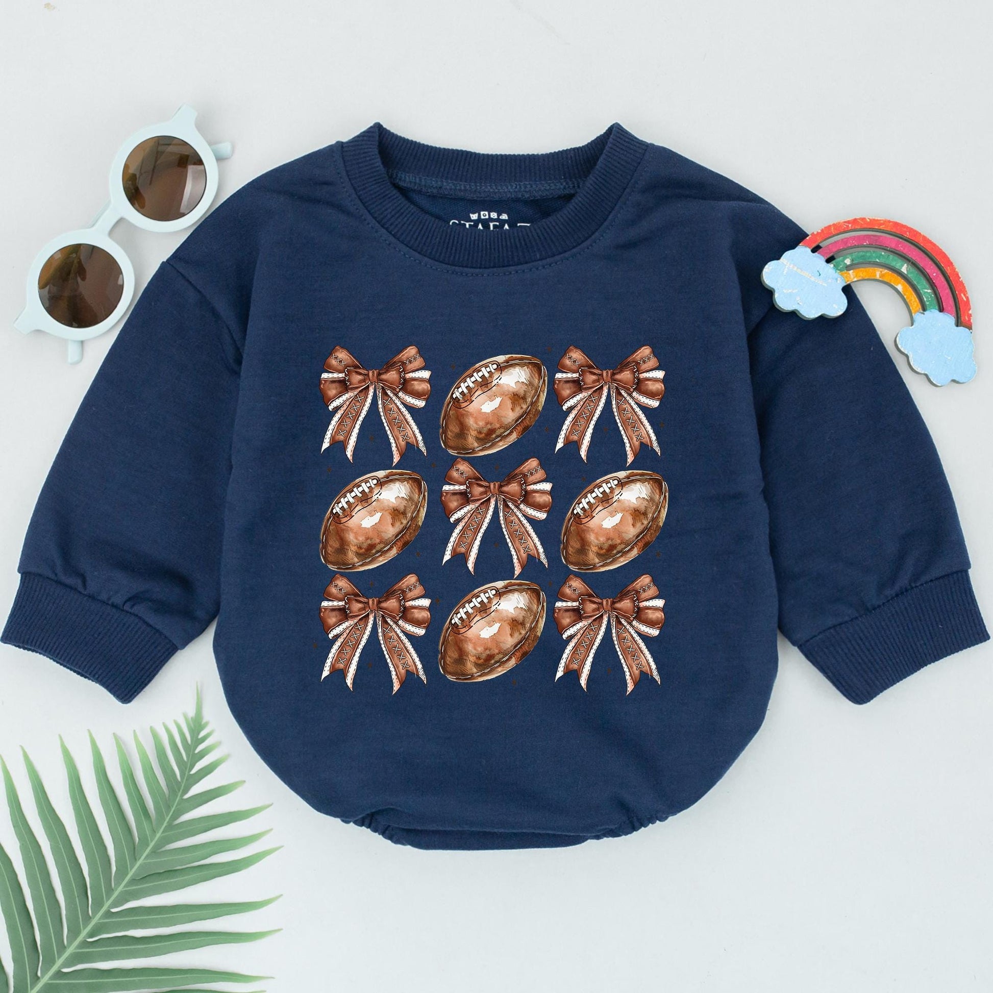 Football Romper Outfit for Baby - Perfect Gameday or Shower Gift