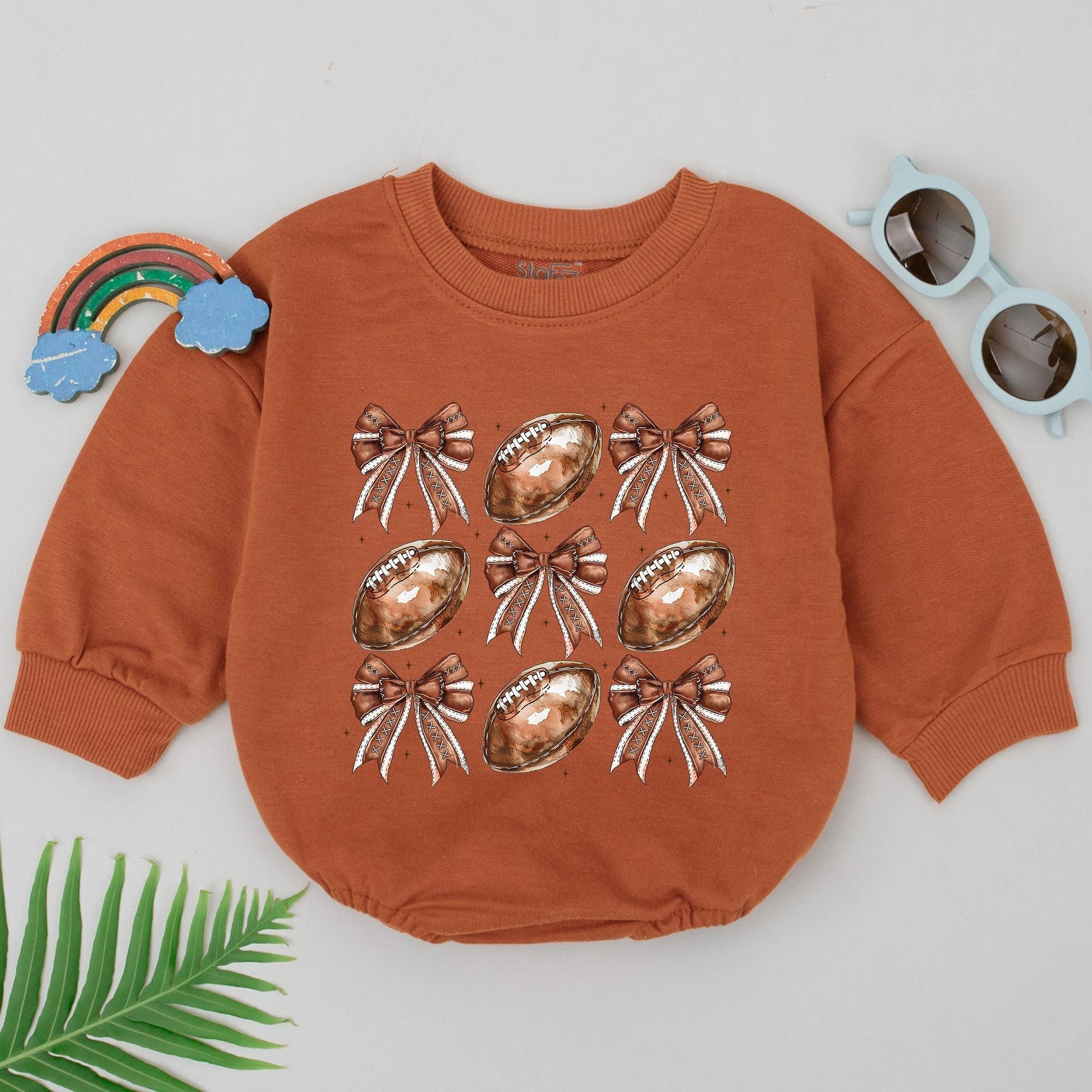 Football Romper Outfit for Baby - Perfect Gameday or Shower Gift