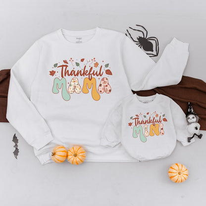 Mama & Mini Thanksgiving Retro Sweaters: Matching Fall Outfits