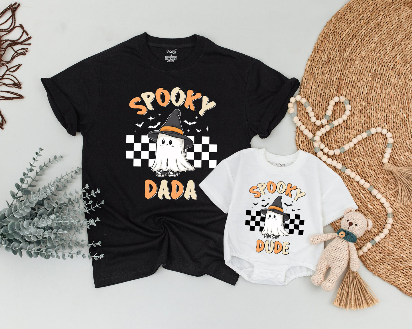 Spooky Retro Family Halloween Shirts - Matching Vintage Ghost Tees