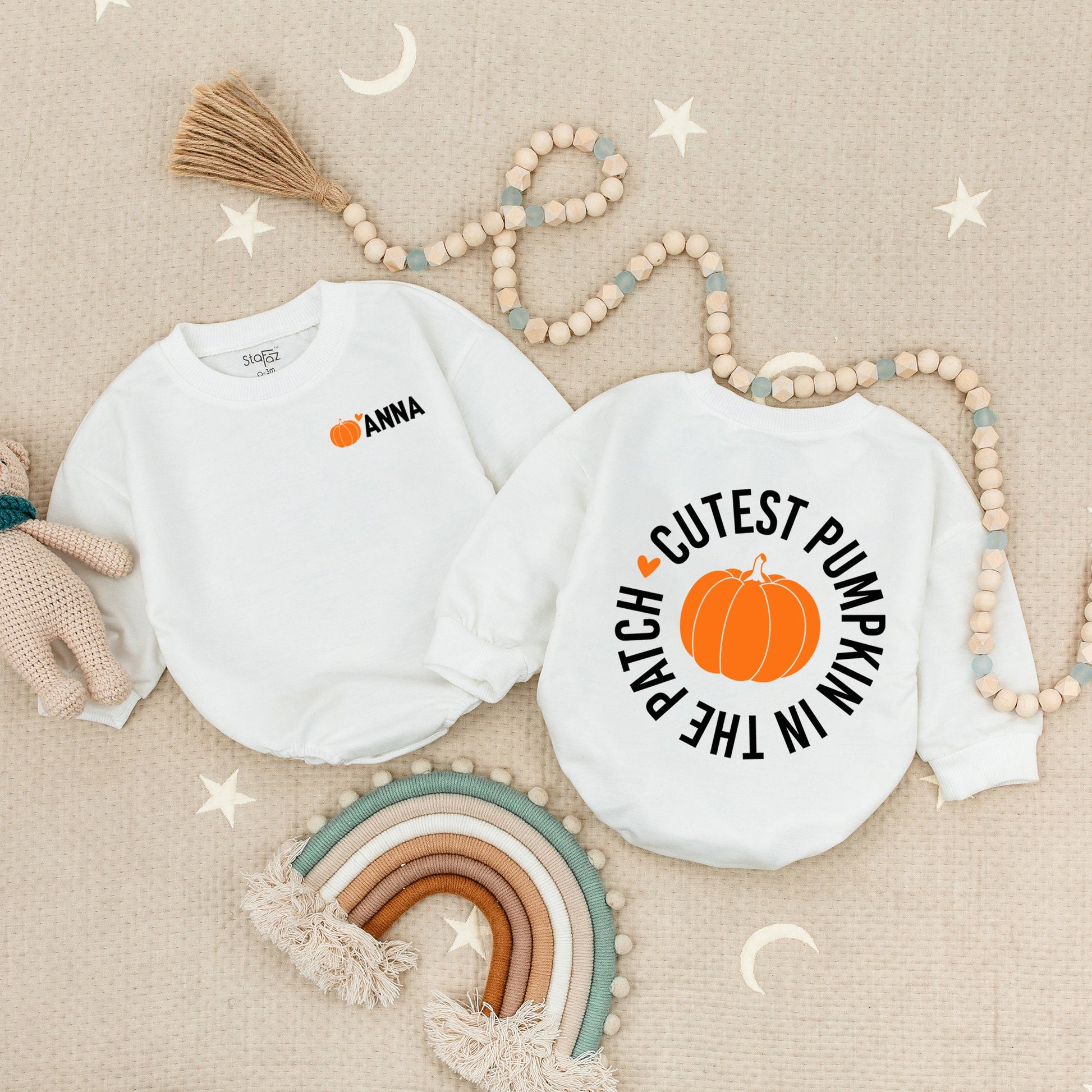 Cutest Pumpkin Romper: Newborn Thanksgiving & Fall Baby Outfit