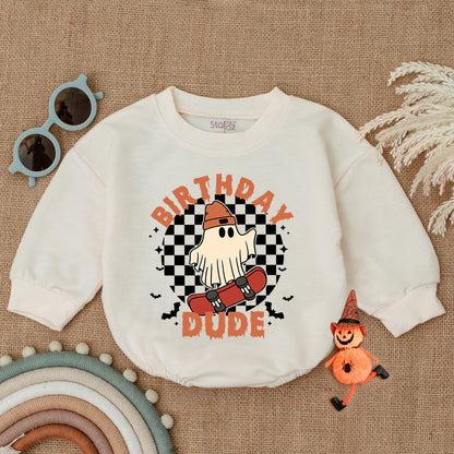 First Halloween Bubble Romper: Gender Neutral Baby Halloween Outfit