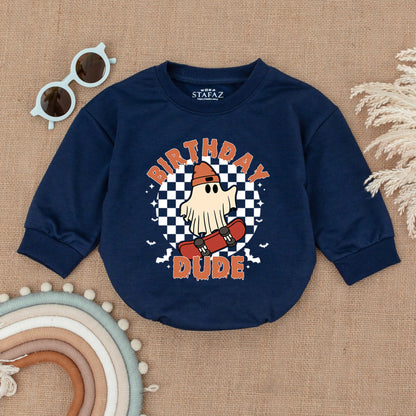 First Halloween Bubble Romper: Gender Neutral Baby Halloween Outfit