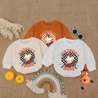 First Halloween Bubble Romper: Gender Neutral Baby Halloween Outfit