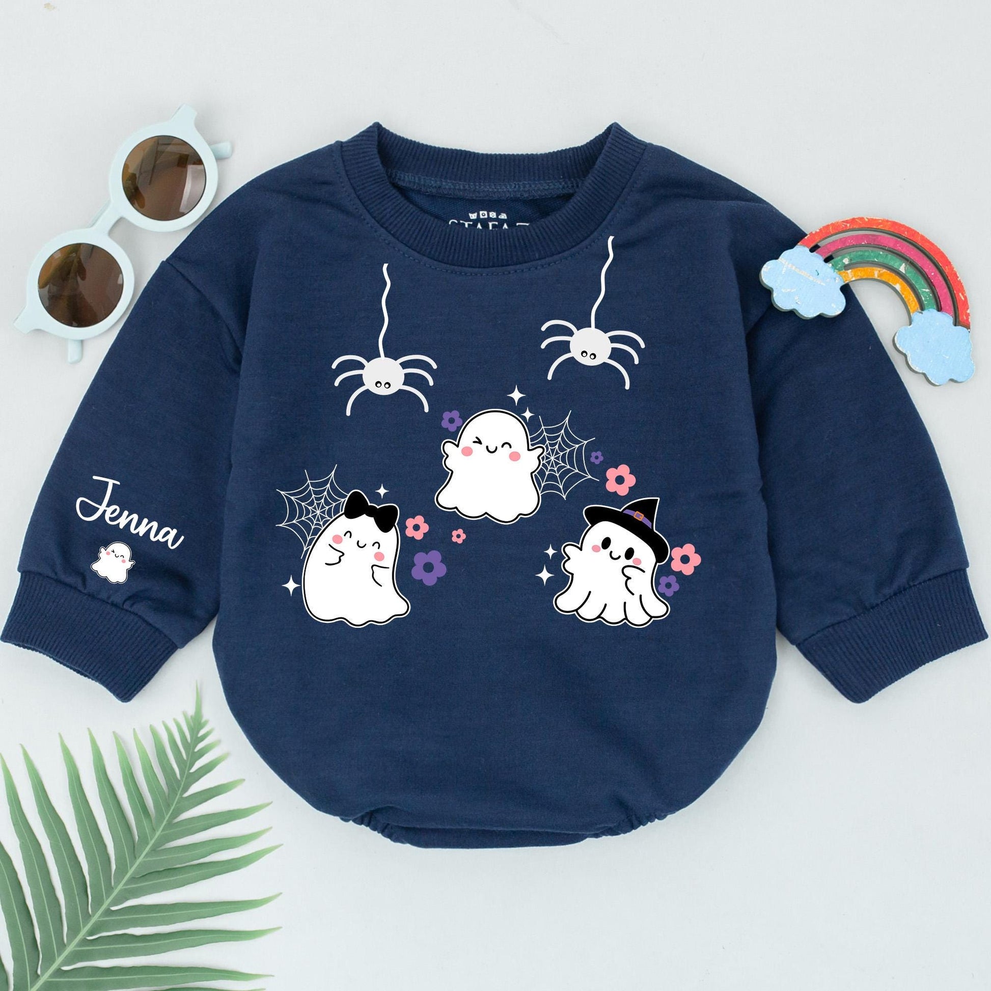 Custom Little Boo Baby Romper - First Halloween Outfit & Gift