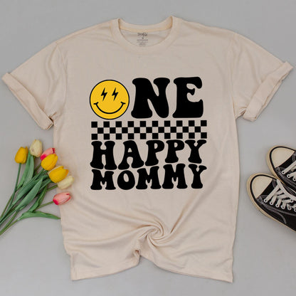 Retro Smiley 1st Birthday Shirt Set – Family Matching Outfits