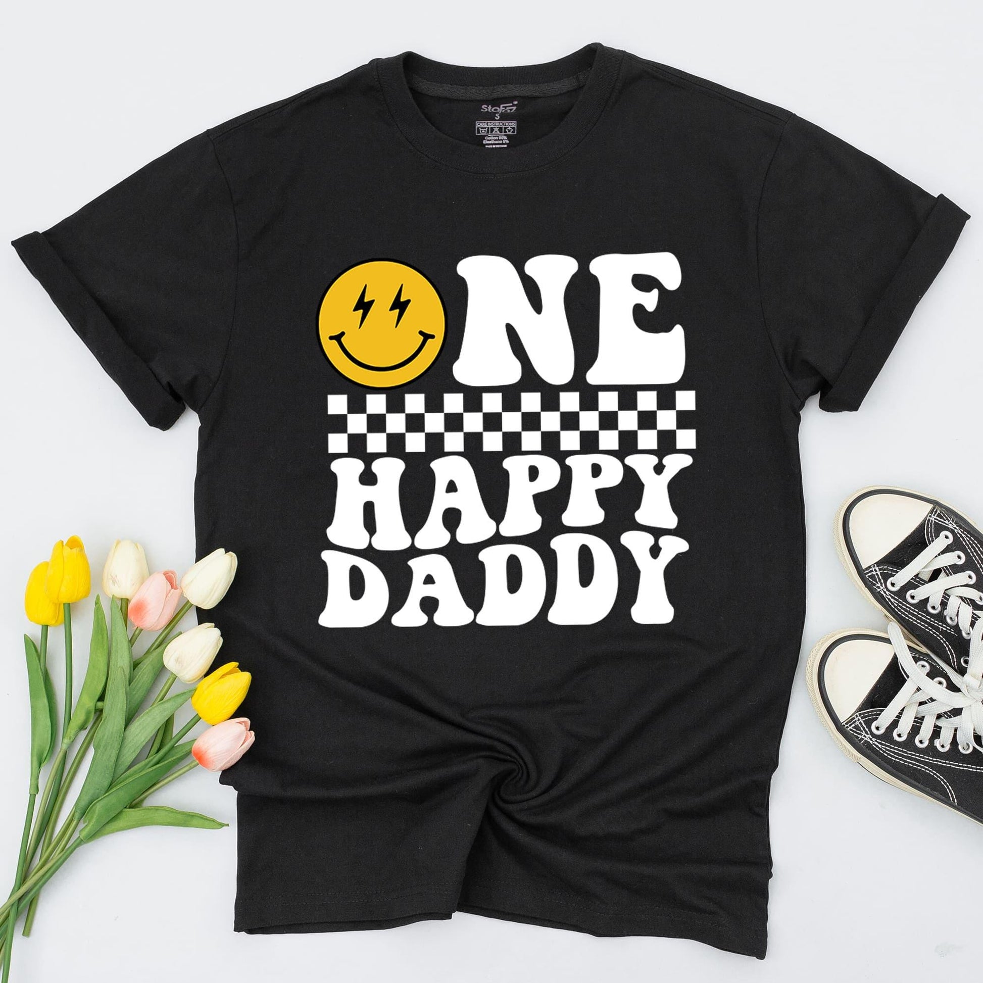 Retro Smiley 1st Birthday Shirt Set – Family Matching Outfits