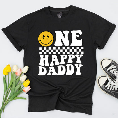 Retro Smiley 1st Birthday Shirt Set – Family Matching Outfits