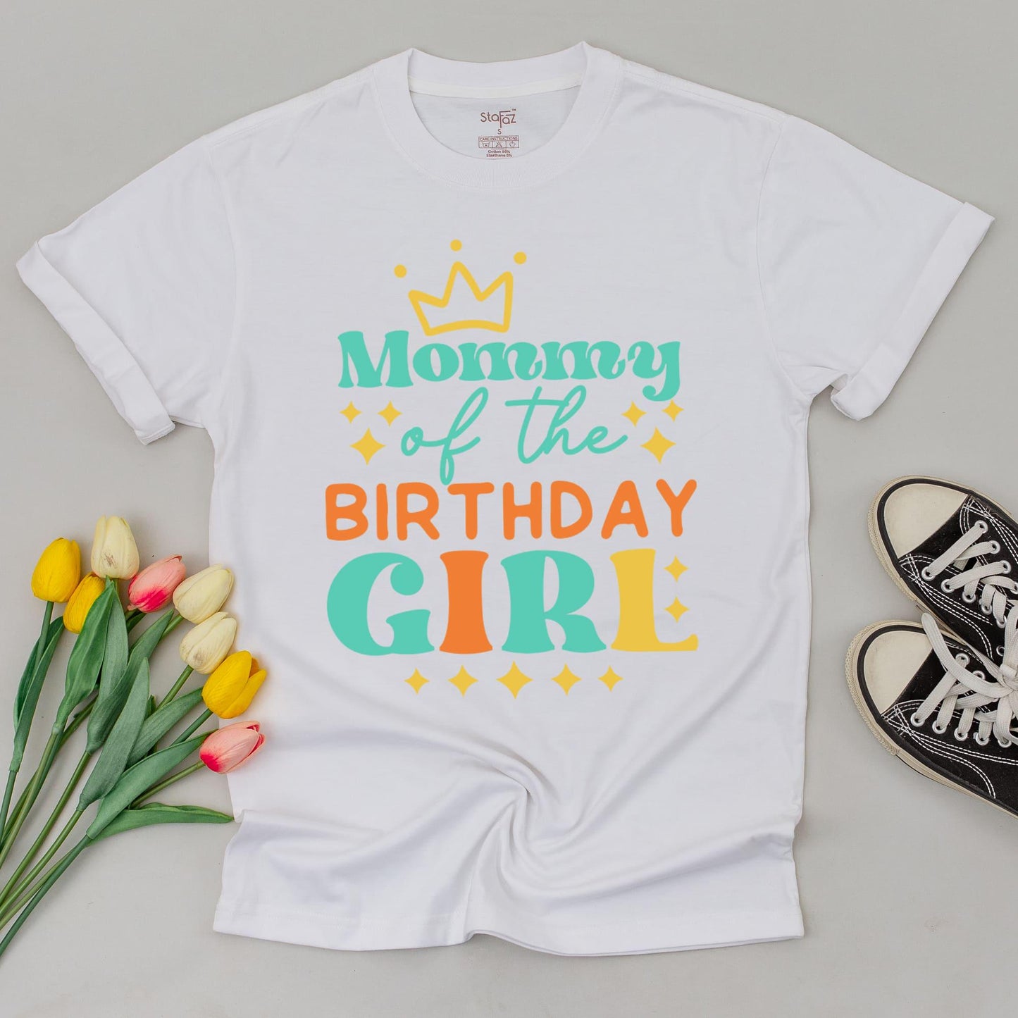 Boho Retro Family Birthday Tees: Colorful 1st Birthday Set