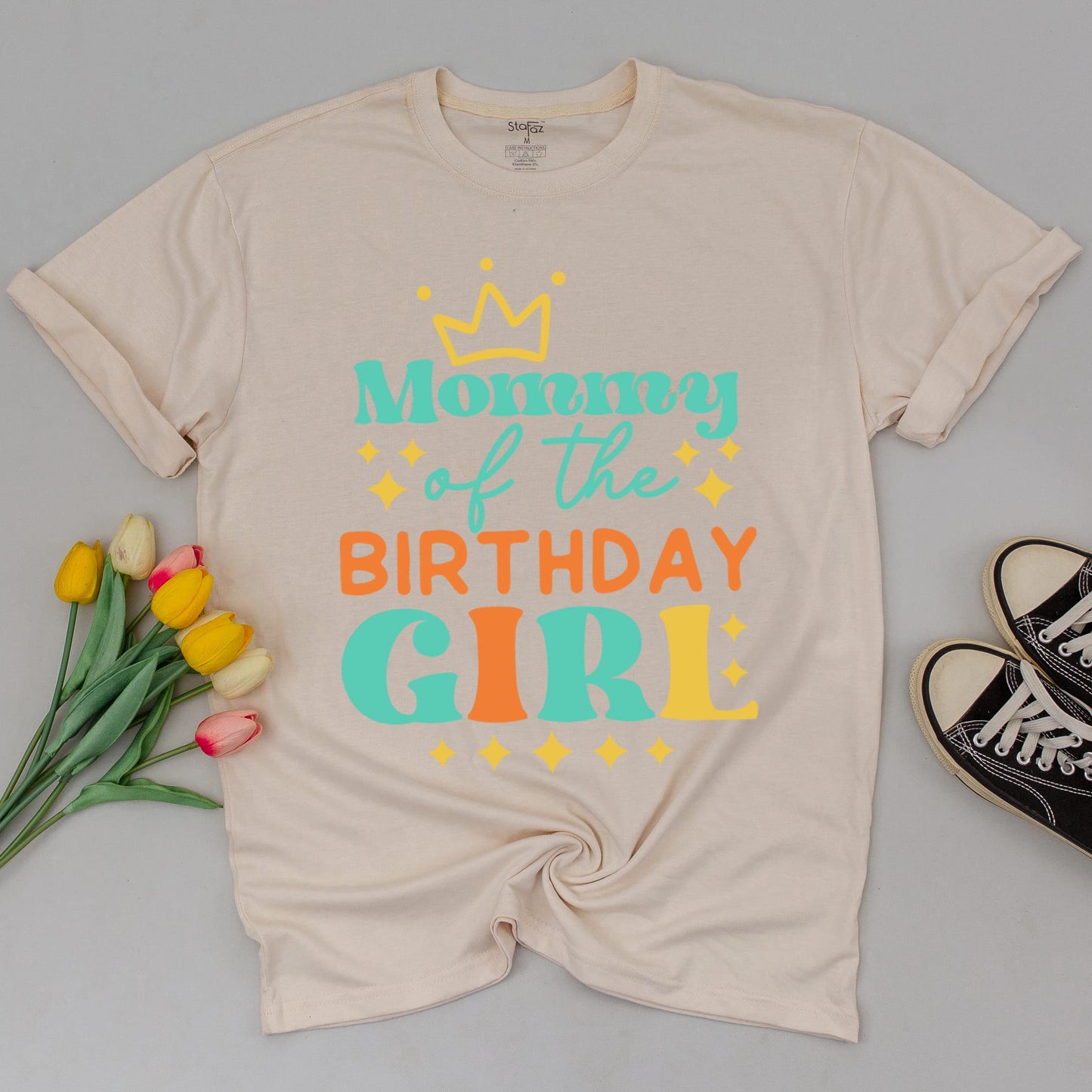 Boho Retro Family Birthday Tees: Colorful 1st Birthday Set