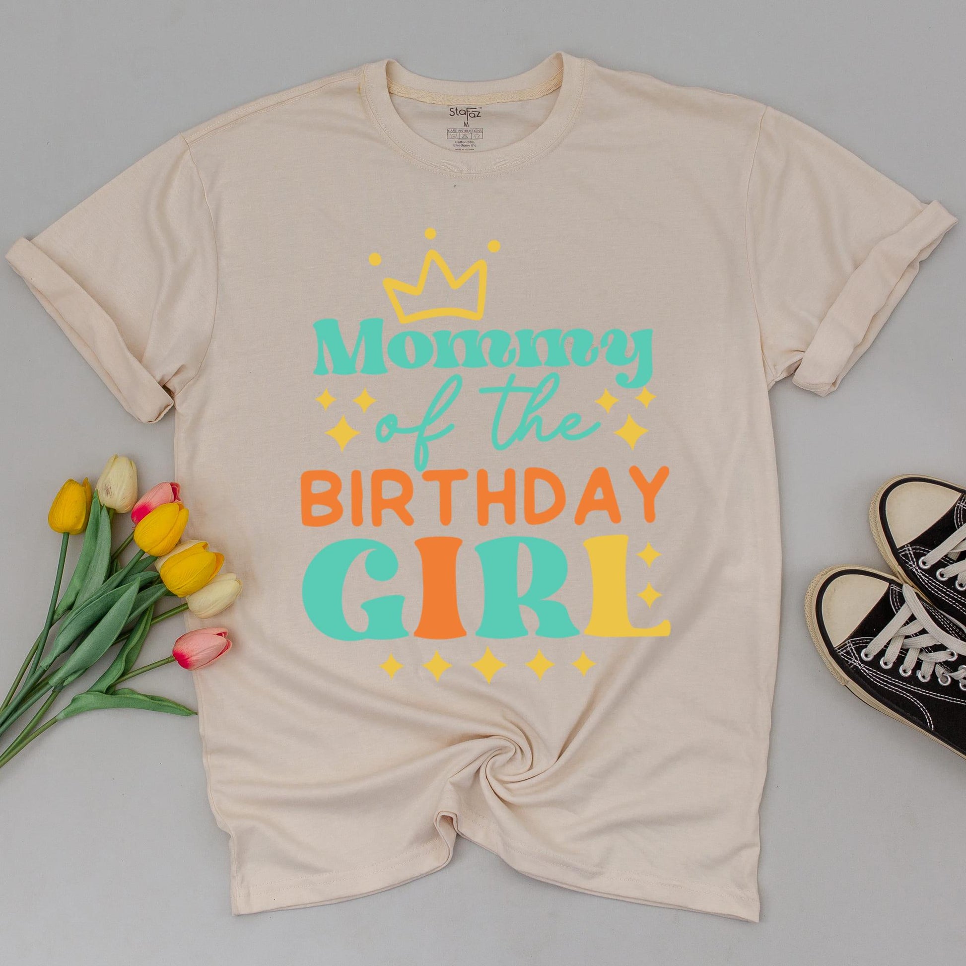 Boho Retro Family Birthday Tees: Colorful 1st Birthday Set