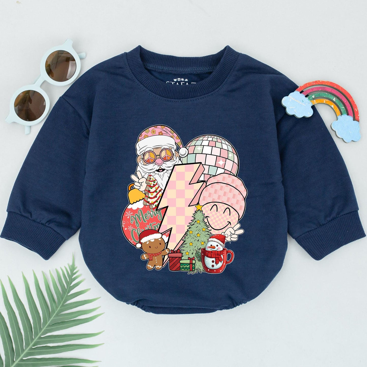 Groovy Xmas Baby Romper & Gift | Newborn & Mommy Matching Outfits