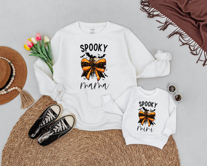 Matching Vintage Ghost Sweaters for Spooky Halloween Family Fun