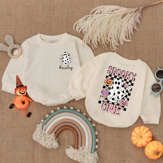 First Halloween Romper: Ghost Costume & Baby Shower Gift Outfit