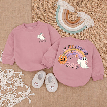 Halloween Ghost Romper - Fall Baby Bodysuit for First Halloween