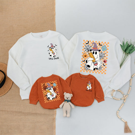 Matching Mama & Mini Halloween Outfits, Teacher & Baby Fall Apparel  