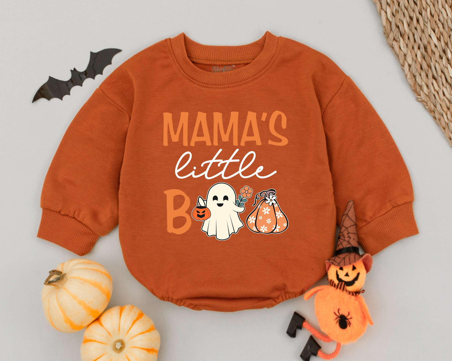 Baby Boo Romper: Cute Newborn Halloween Outfit & Toddler Sweatshirt