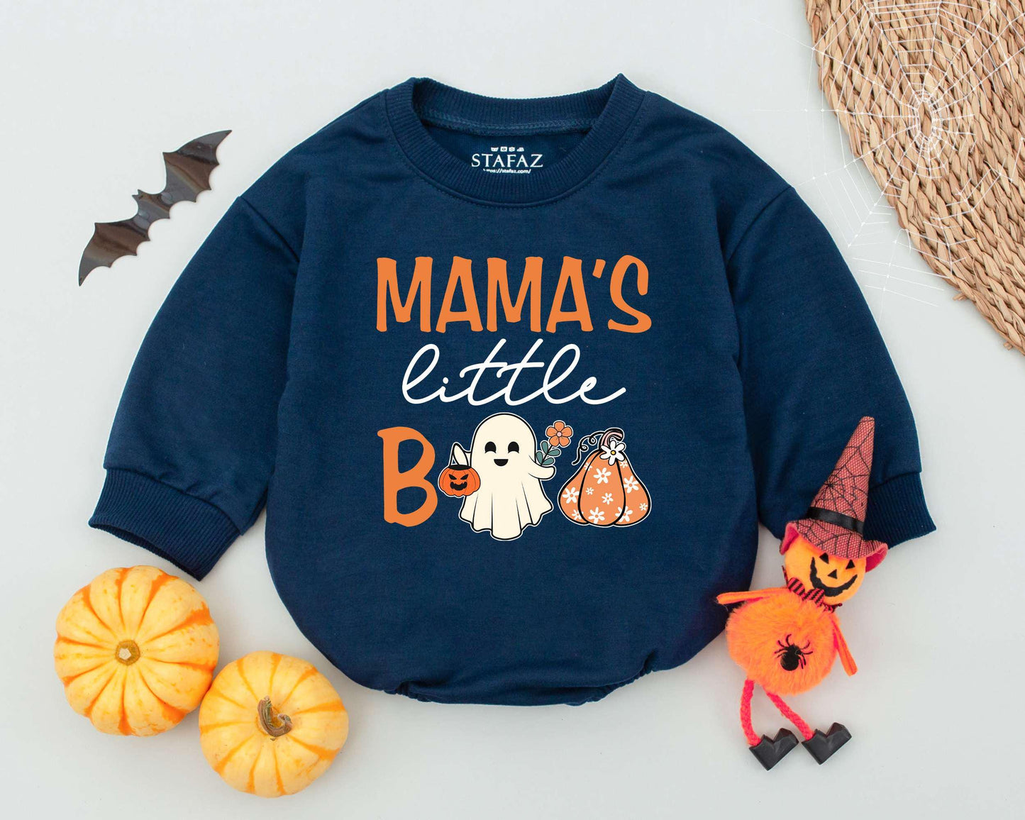 Baby Boo Romper: Cute Newborn Halloween Outfit & Toddler Sweatshirt