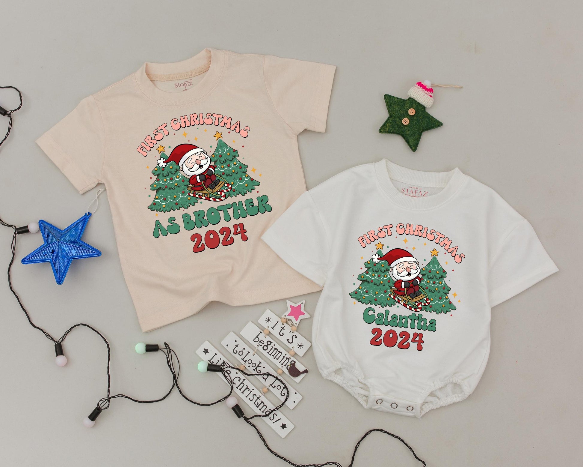 Matching Family Christmas Shirts: Personalized Vintage Xmas Apparel