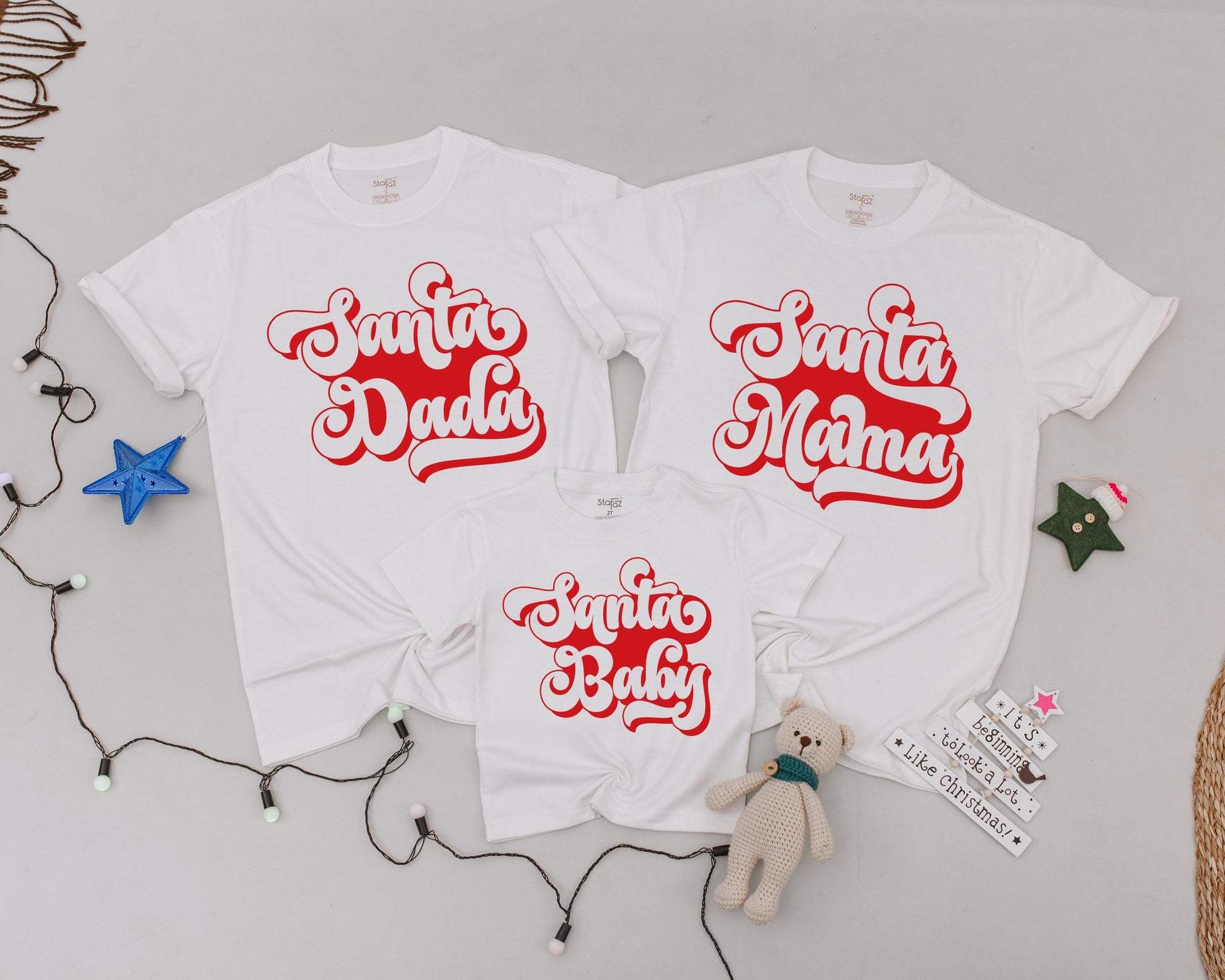 Matching Family Christmas Shirts, Personalized Vintage Holiday Outfits