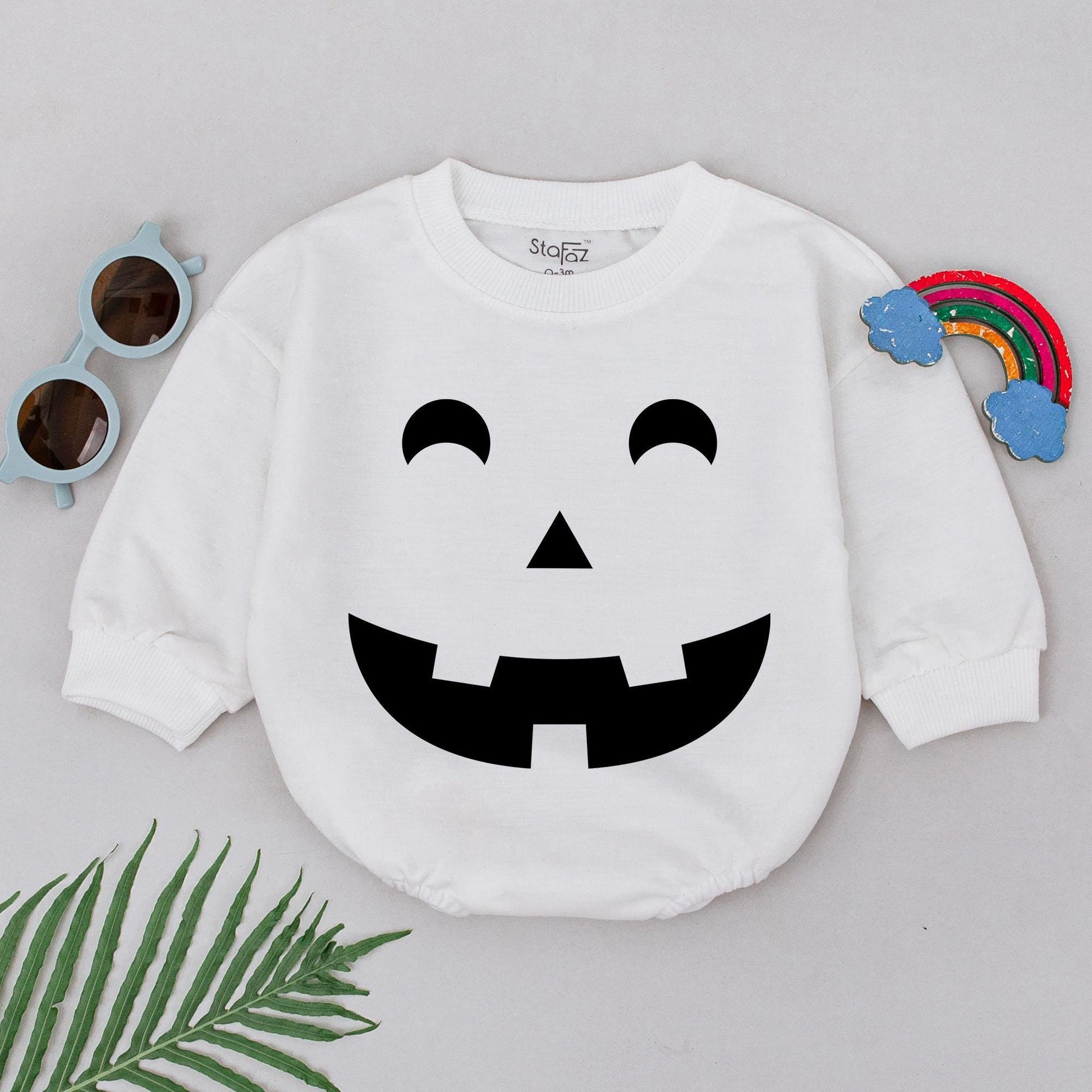 Adorable Pumpkin Romper for Baby Girls – Perfect Halloween Outfit