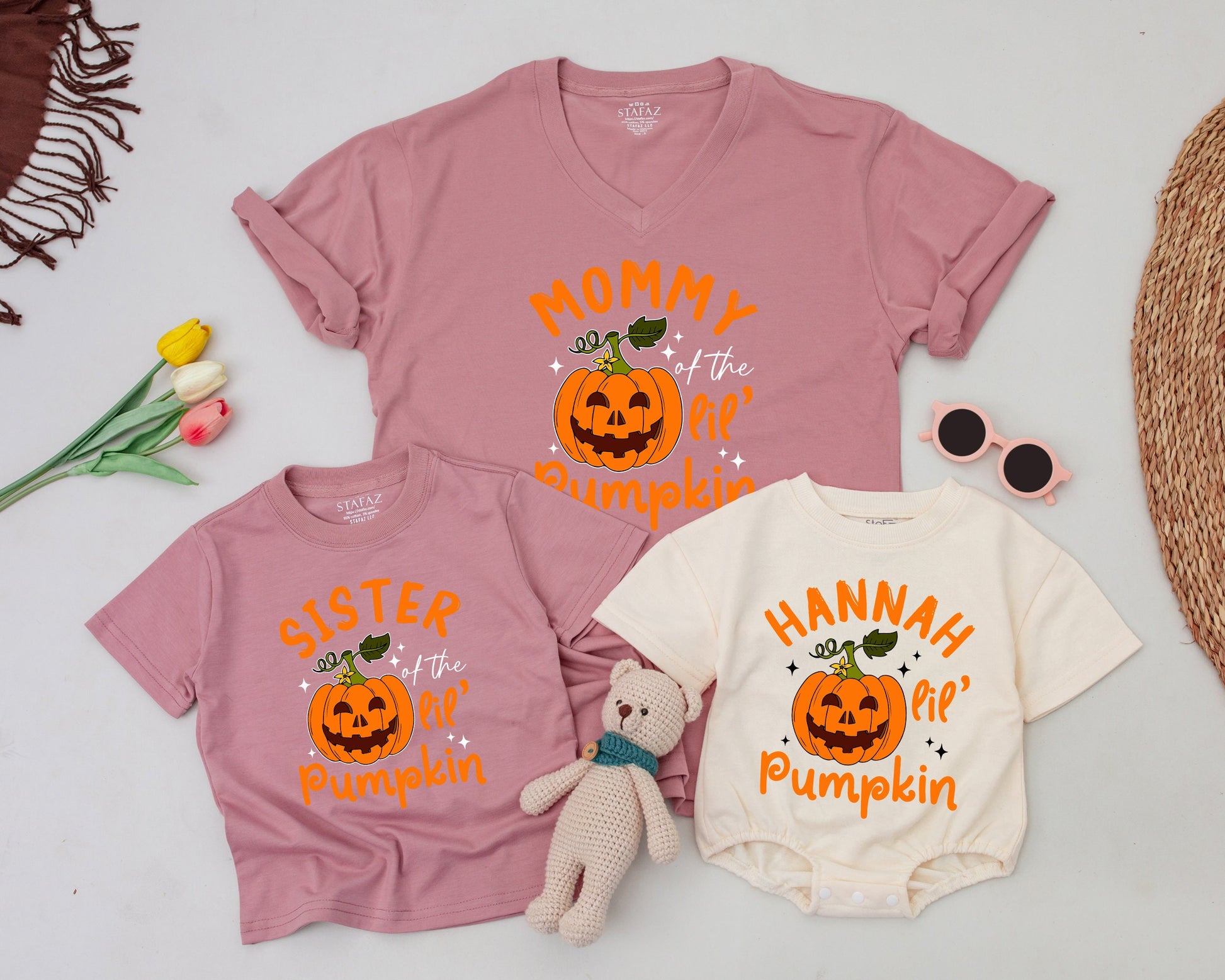 Retro Pumpkin Patch Family Shirts: Matching Halloween & Fall Outfits