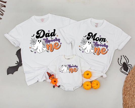 Vintage Ghost Family Shirts: Retro Halloween Birthday Outfit